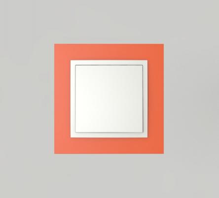 Single frame+rocker, ANIMATO Orange/Ice