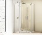 Hüppe vista pure sliding door 2 piece with fixed segmenten in ...
