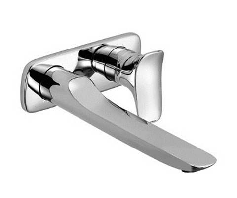 Kludi: AMBA concealed two hole wall mounted basin mixer