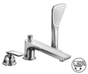 Kludi: BALANCE 3 hole tiles deck mounted  single lever bath- and shower mixer