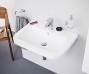 RAVAK: Chrome ceramic washbasin 550 white