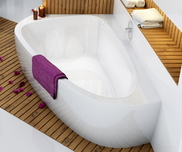 LoveStory II left-hand bathtub white