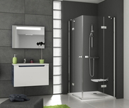 Smartline four-part corner shower enclosure SMSRV4-90 chrome+transparent