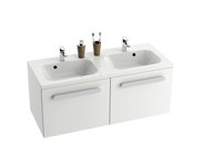 RAVAK: Chrome 1200 double washbasin white with openings