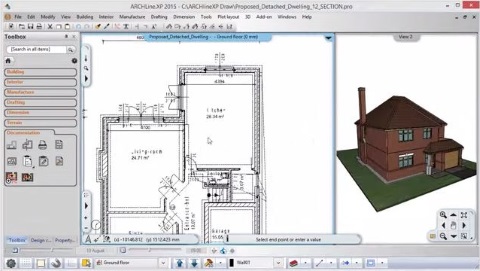 How to work with sections in ARCHLine.XP