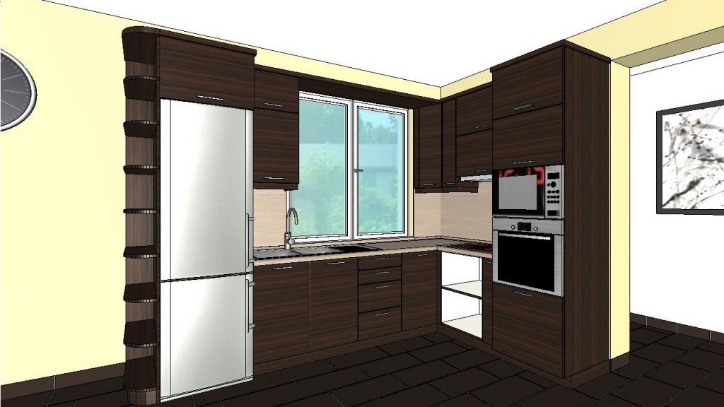 ARCHLine Project: Modern kitchen with appliances
