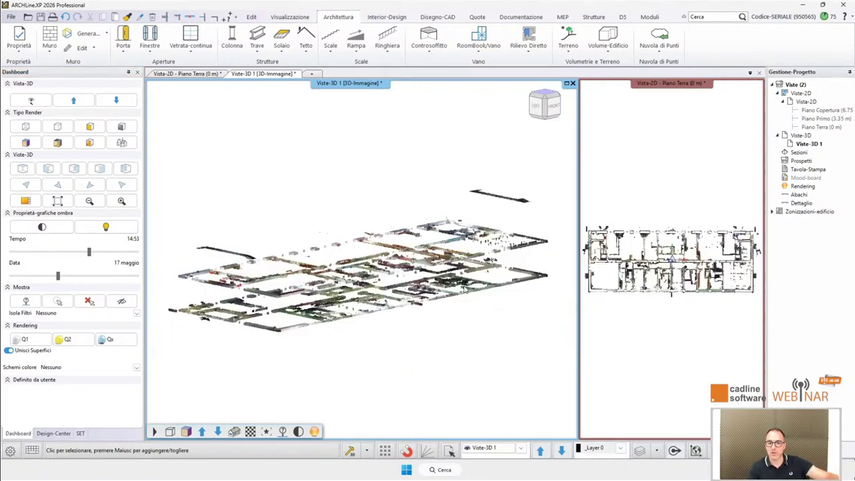 Criação de elementos BIM com base em nuvem de pontos no ARCHLine.XP.