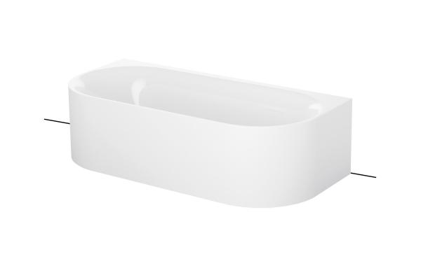 BetteLux Oval I Silhouette wall-mounted bathtub