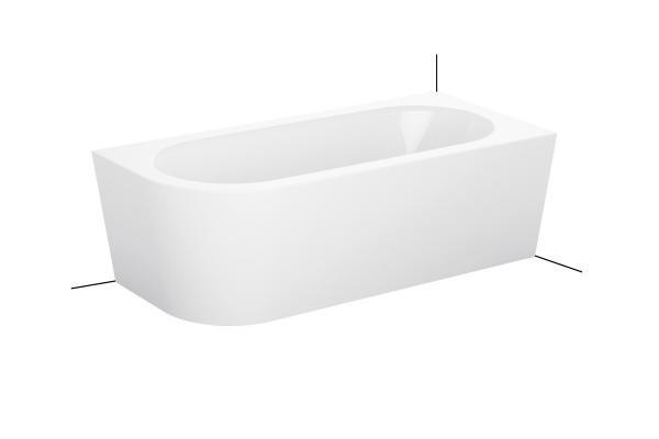 BetteStarlet V Silhouette wall-mounted corner bathtub