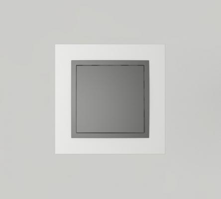 Single frame+rocker, ANIMATO Aluminium/Grey