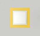 Single frame+rocker, ANIMATO Yellow/Ice