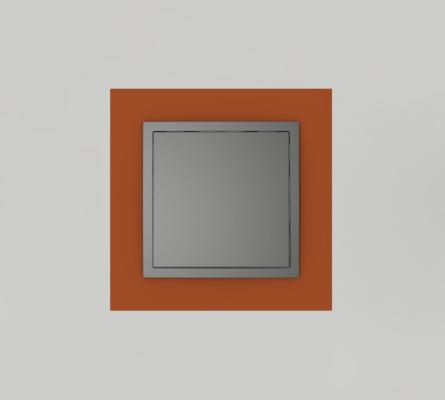 Single frame+rocker, ANIMATO Intense orange/Grey