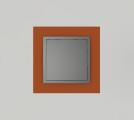 Single frame+rocker, ANIMATO Intense orange/Grey