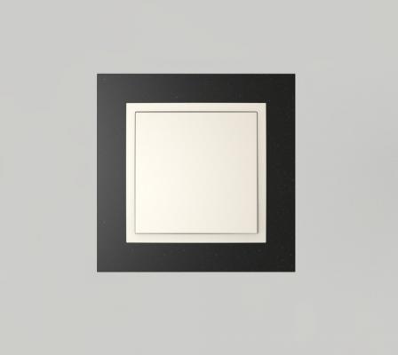 Single frame+rocker, PETRA Granite/Pearl