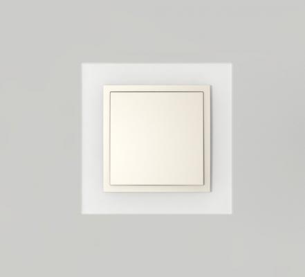 Single frame+rocker, CRYSTAL Crystal/Pearl