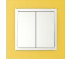 Single frame+double rockers, ANIMATO Yellow/Ice
