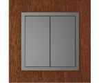 Single frame+double rockers, ARBORE Mahagony/Grey