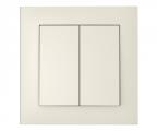 Single frame+double rockers, BASE Ivory