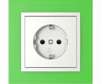 Single frame+cover plate (SCHUKO), ANIMATO Green/Ice