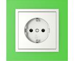 Single frame+cover plate (SCHUKO), ANIMATO Green/Ice