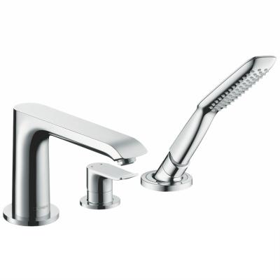 Metris 3-Hole rim-mounted single lever bath mixer