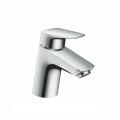 Logis Single lever basin mixer 70 with push-open waste set