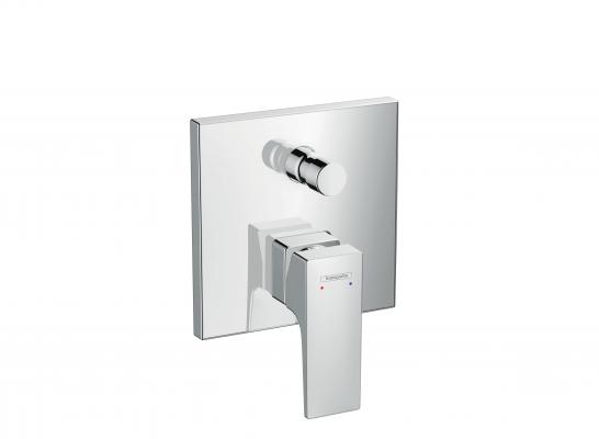 Single lever basin mixer 100 with lever handle and push open waste for cloakroom basins