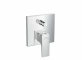 Single lever basin mixer 100 with lever handle and push open waste for cloakroom basins