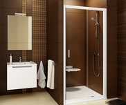 Blix shower door BLDP2-120 satin + transparent