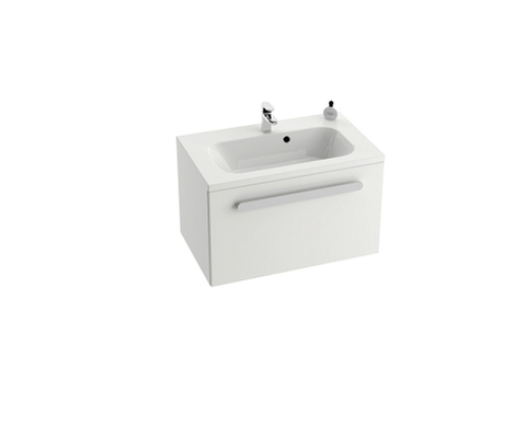 Chrome cabinet under washbasin SD 700 white/white