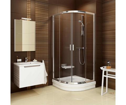 Blix shower enclosure BLCP-90 gloss + transparent