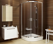 Blix shower enclosure BLCP-90 gloss + transparent