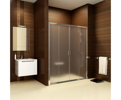 Blix shower door BLDP4-160 satin + transparent