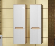 Classic side column cabinet SB-350 white/white
