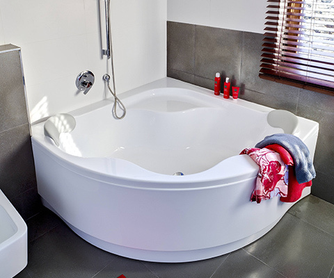 Gentiana 150x150 bathtub white