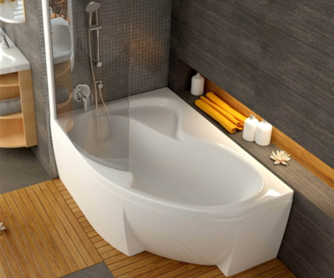 Rosa II 160x105 left-hand bathtub white