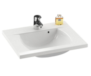 Classic 600 white washbasin with openings