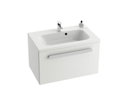 Chrome 600 washbasin white with openings